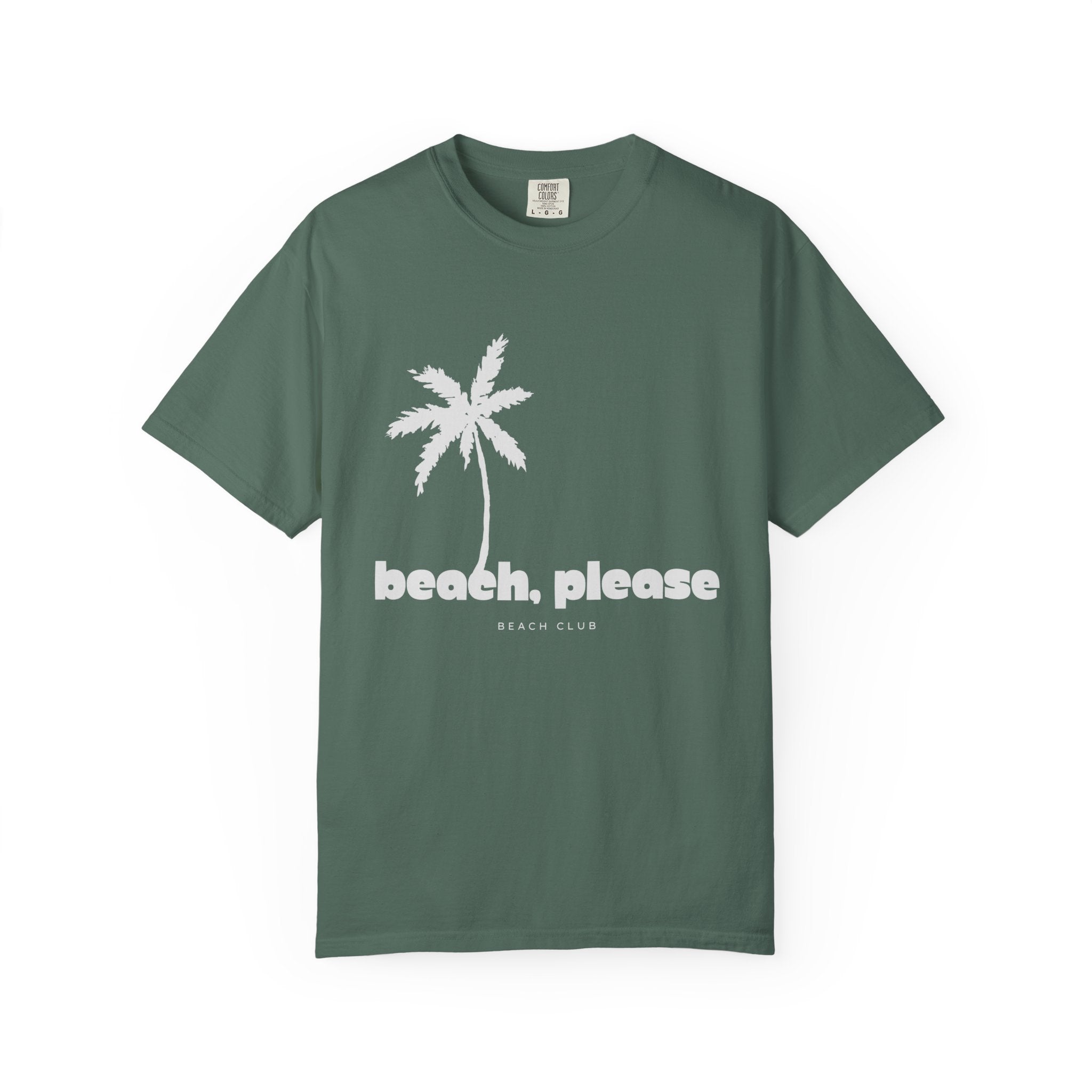 Beach, Please T-Shirt — Palm Tree Graphic Vacation Tee