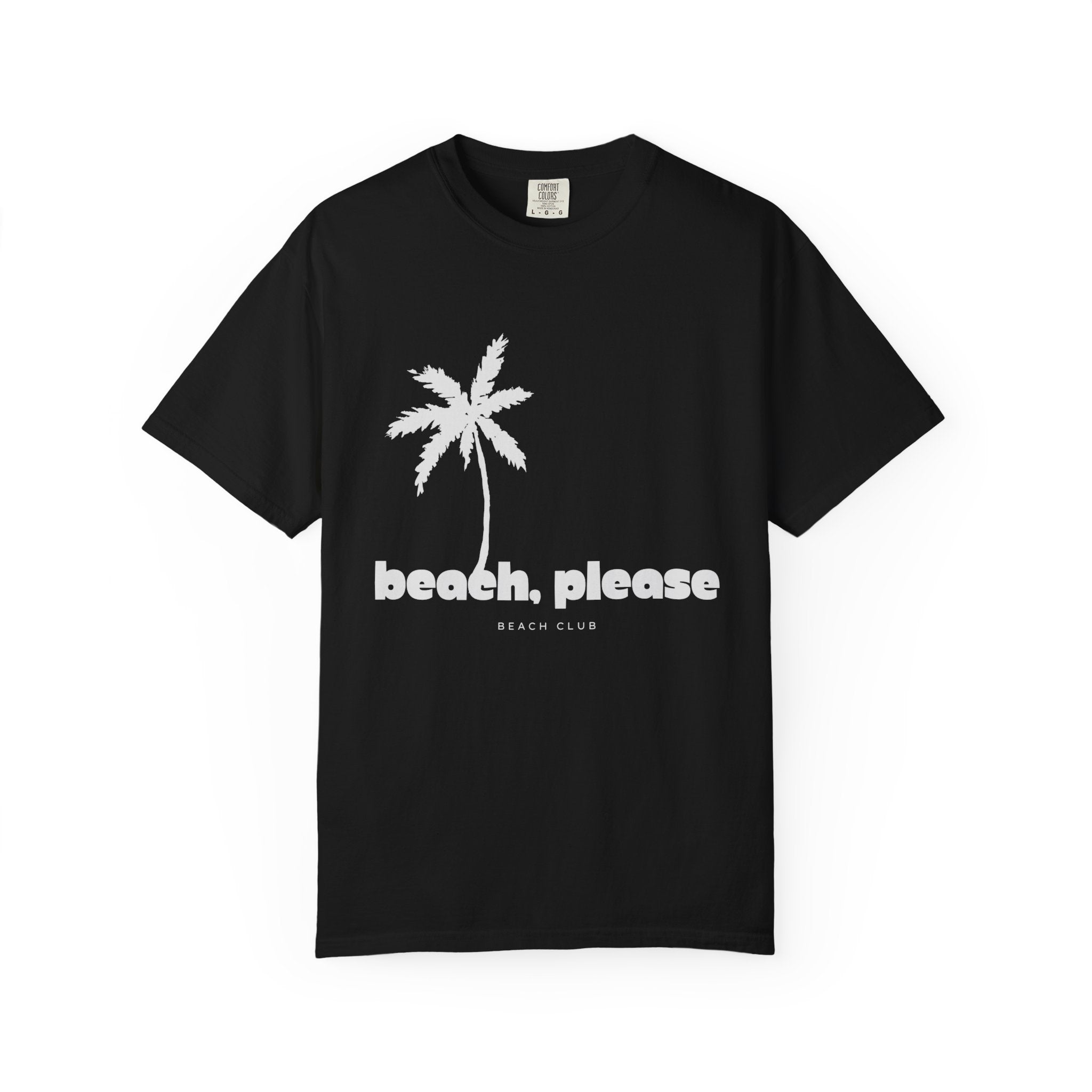 Beach, Please T-Shirt — Palm Tree Graphic Vacation Tee