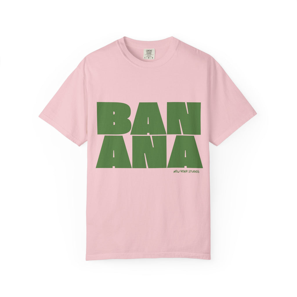 BANANA  - Bold Block T-Shirt — Retro Green Graphic Tee