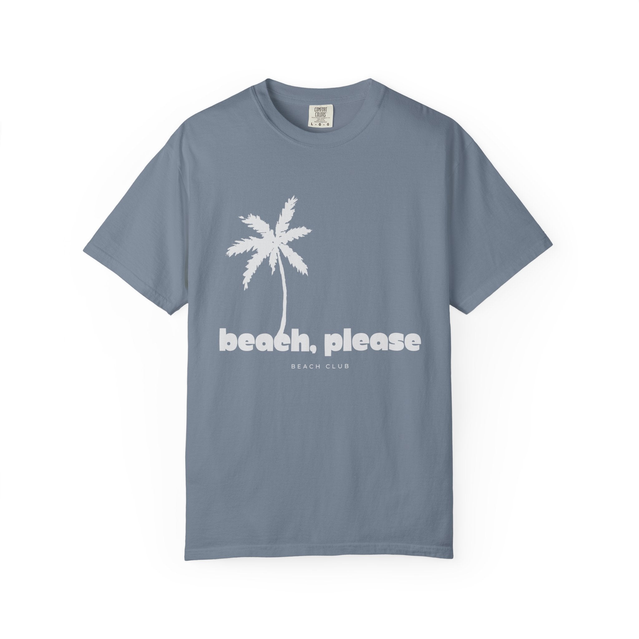 Beach, Please T-Shirt — Palm Tree Graphic Vacation Tee