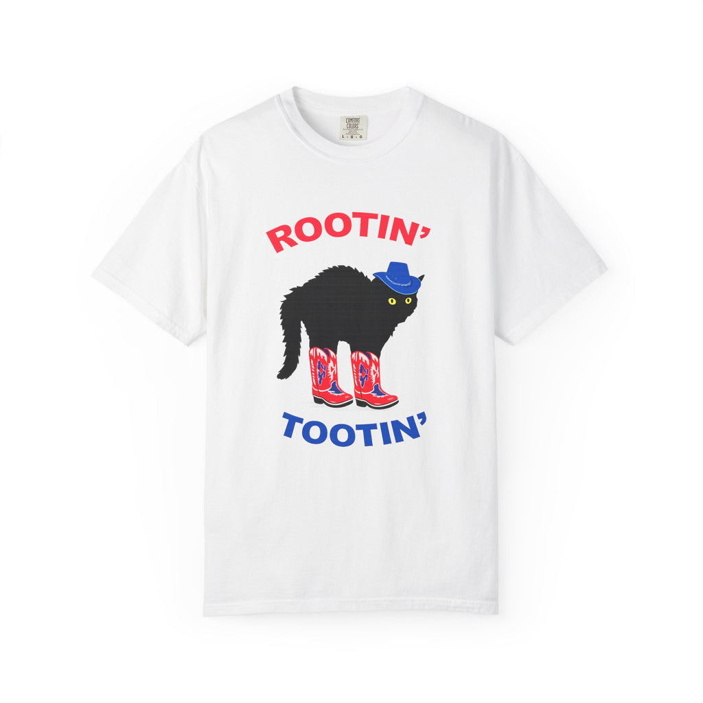 Rootin' Tootin' Cat T-Shirt — Retro Cowboy Black Cat Graphic Tee