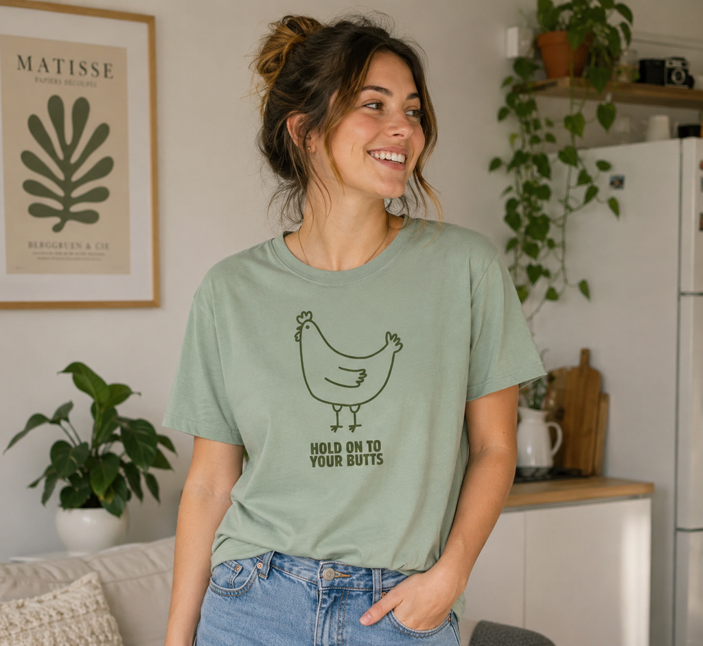 'Hold On To Your Butts' Chicken T-Shirt