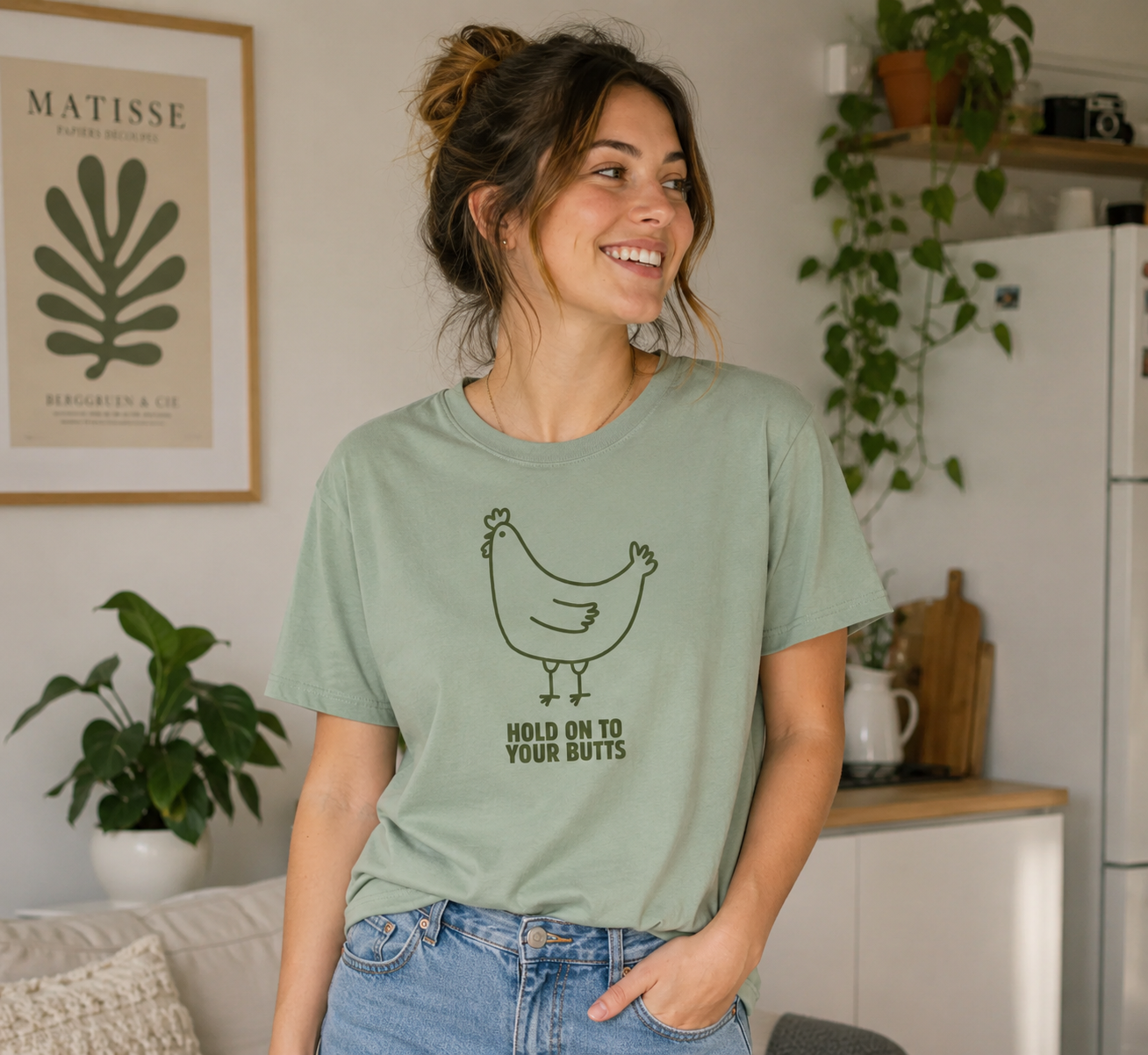 'Hold On To Your Butts' Chicken T-Shirt